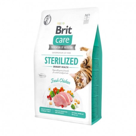 Hrana uscata pentru pisici Brit Care Cat GF Sterilized Urinary Health 7kg