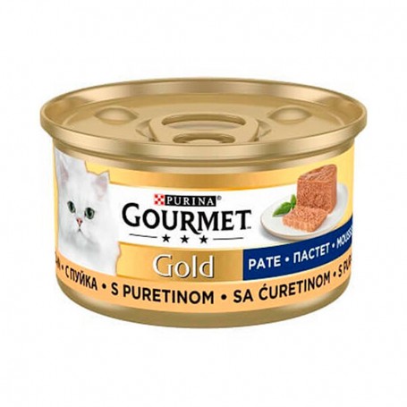Hrana umeda pentru pisici Gourmet Gold pate cu curcan 85g