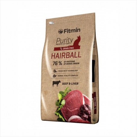 Hrana uscata pentru pisici Fitmin Purity GF Hairball Beef & Liver 1kg (la cantar)